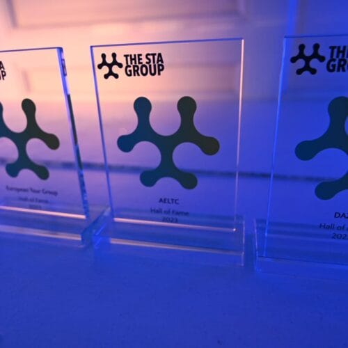 Sport Technology Hall of Fame Trophies-Celebrating Sports’ Visionary Brands outstanding vision leadership 10 years of innovation