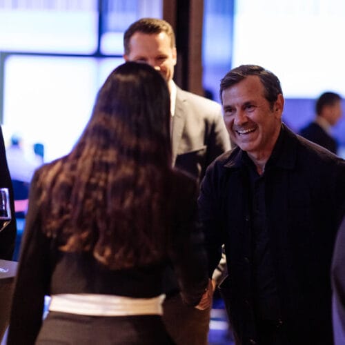 Networking Welcome recpetion Handshake Celebration tech-led innovation sport tech sports tech only for the innovative